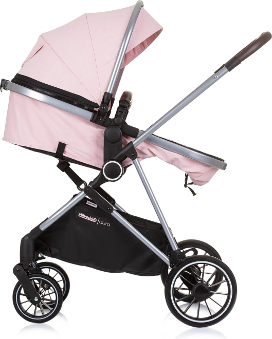 Chipolino Aura 2-in-1 Stroller Flamingo