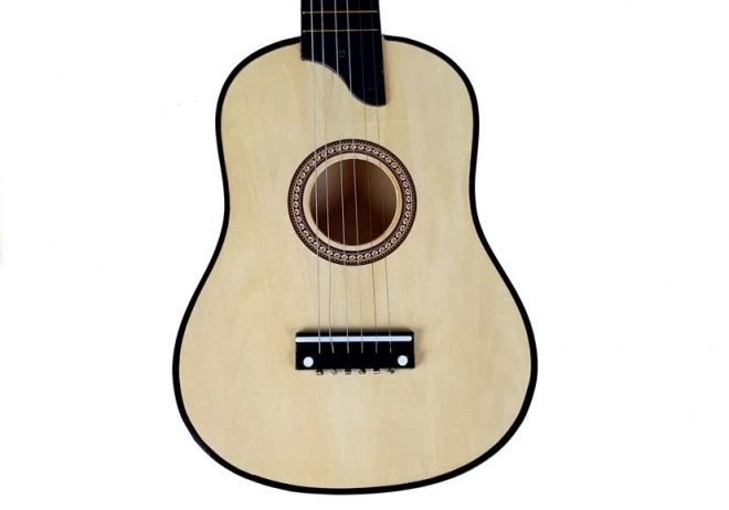 Chitarra di Legno con Plettro Crema