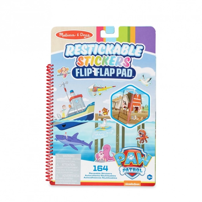 Paw Patrol Reusable Stickers Flip-Flap Bay Adventures