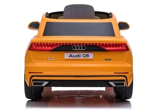 Audi Q8 Kids Ride-On Car Yellow Lacquered