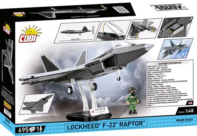 Cobi Armed Forces Lockheed F-22 Raptor Model Kit