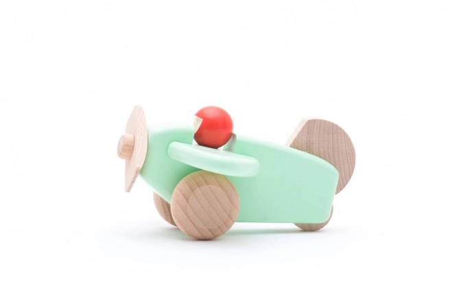 Wooden Toy Airplane with Pilot