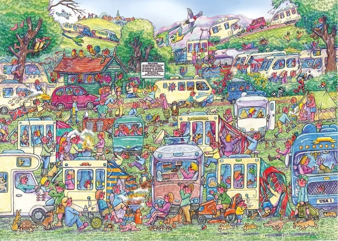 Gibsons Puzzle Chaos of Caravans 1000 Pieces