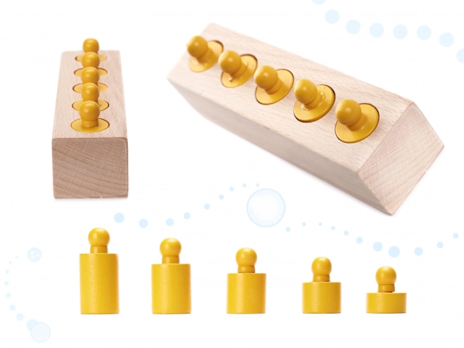 Colorful Montessori Wooden Cylinders