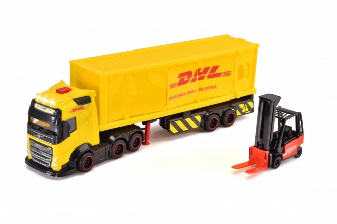 City Transport Truck with Trailer DHL 35 cm