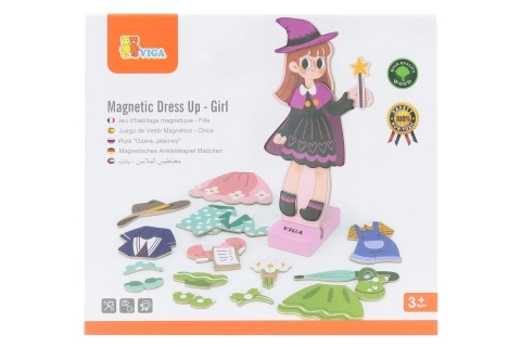 Wooden Magnetic Dress-Up Doll