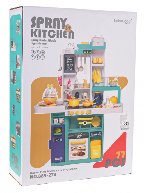 interactive kitchen set with lights and sounds