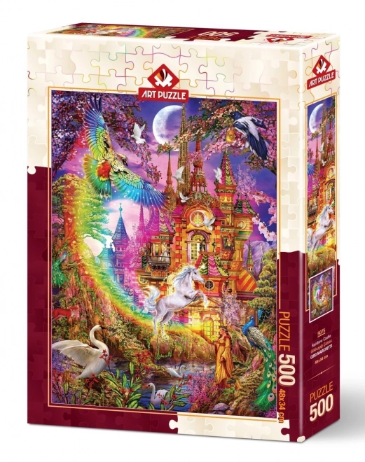 Rainbow Castle Puzzle 500 Pieces