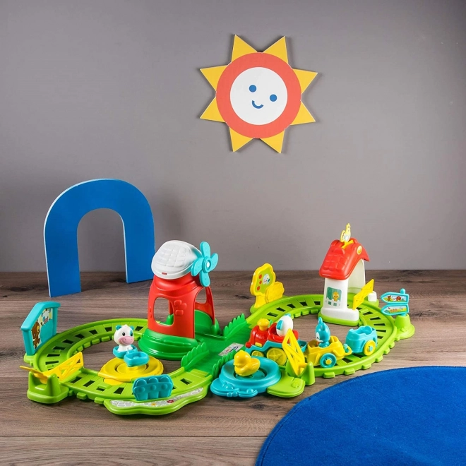 Interactive Farm Train Set with Sounds by Clementoni Baby