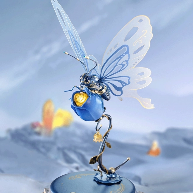 3D Mechanical Blue Butterfly Model Kit