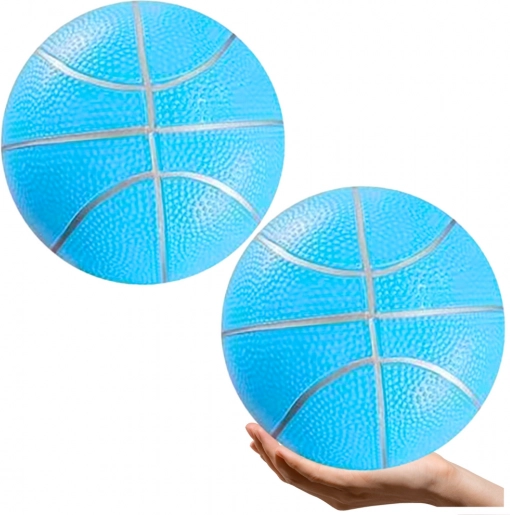 Pastelově modrý lehký gumový plážový míč 20 cm