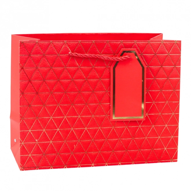 Borsa regalo con linee dorate