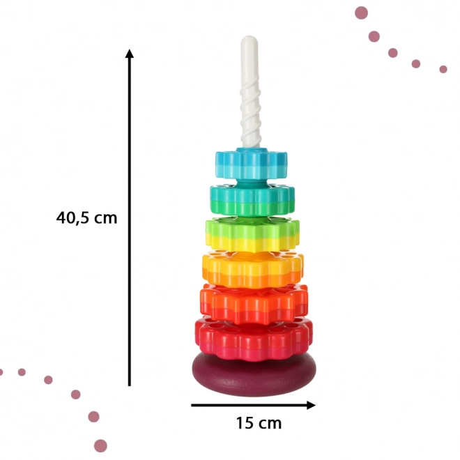 Rainbow Stacking Gear Tower