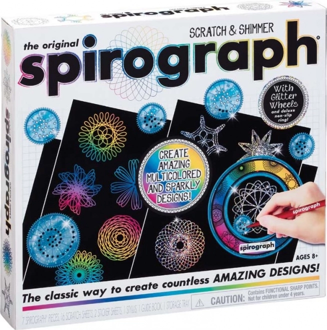 Spirograph Scratch and Shimmer Art Set