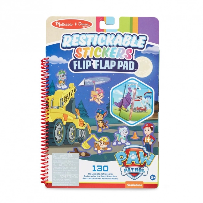 Paw Patrol Reusable Stickers Flip-Flap Ultimate Mission