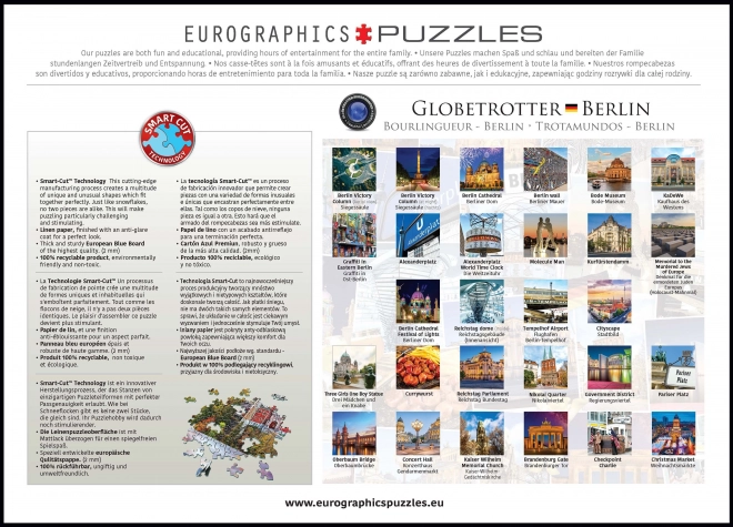 Eurographics World Traveler Puzzle - Berlin 1000 Pieces