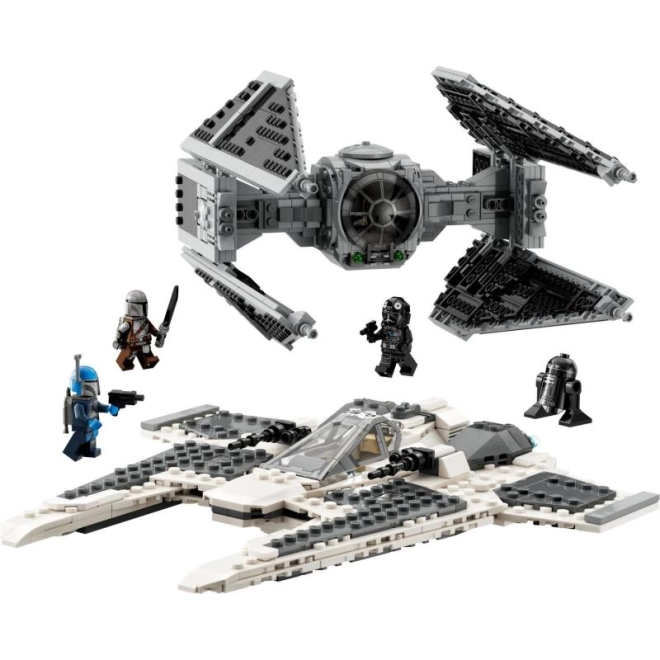 Mandalorian Fang Fighter vs. TIE Interceptor LEGO Set