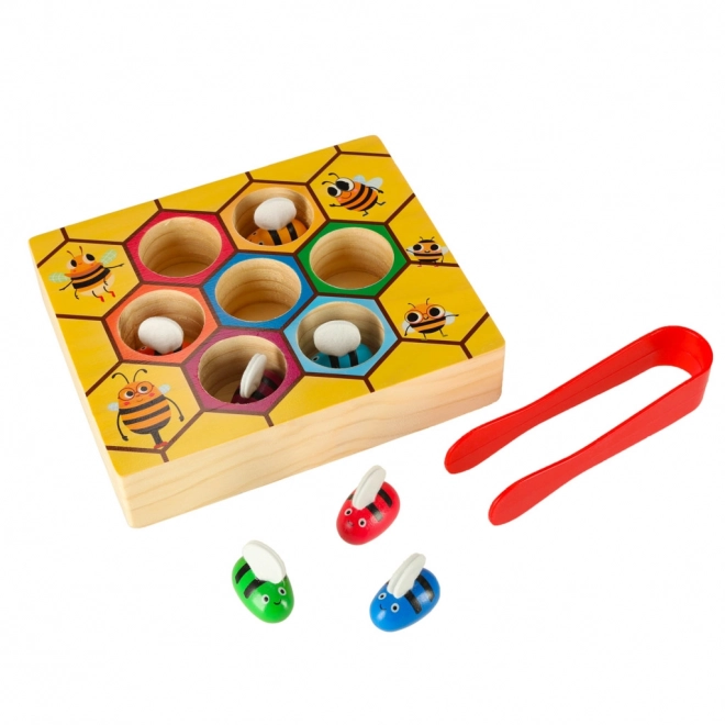 Wooden Montessori Honeycomb Game