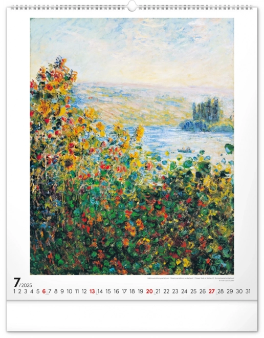 Wall Calendar Claude Monet 2025