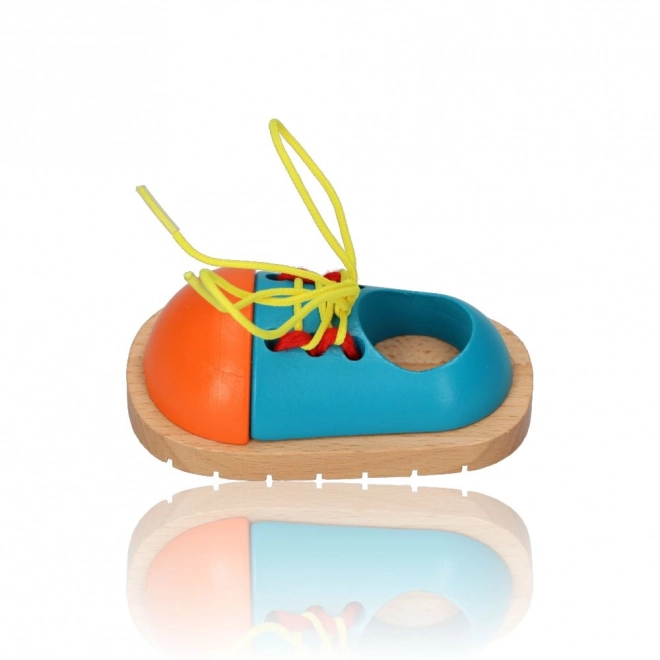 Wooden Shoe Lacing Toy