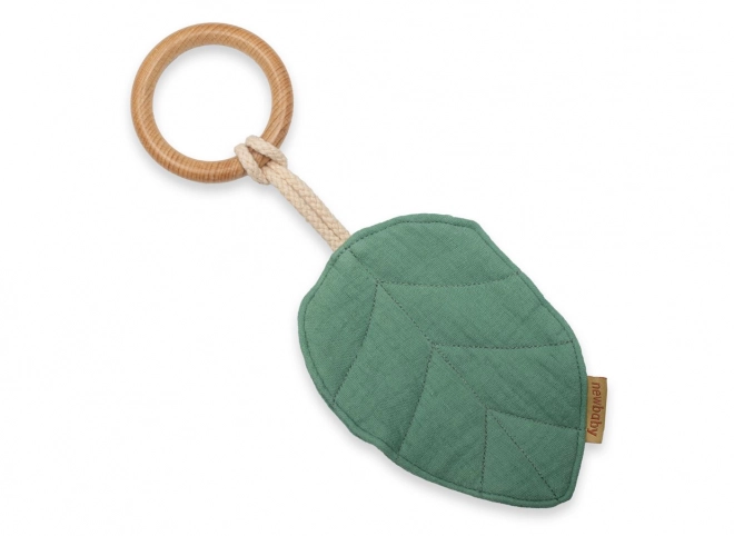 Teether with Leaves New Baby Leaf Mint