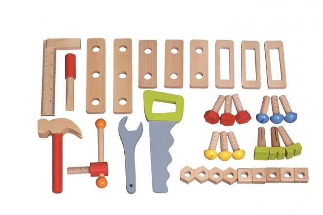 Little Craftsman's Workshop with Wooden Tools