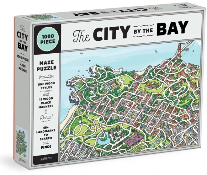 Galison San Francisco Bay City Puzzle and Maze Set