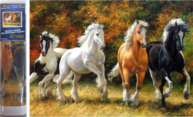 Diamond Painting Galloping Horses Kit