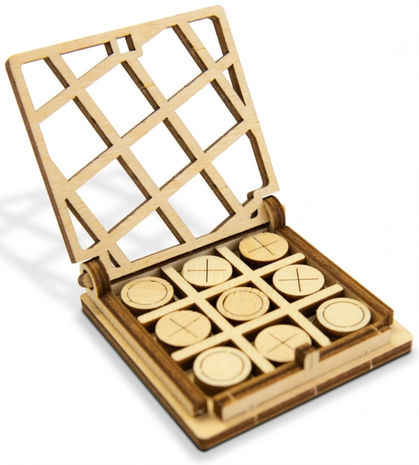 Dřevěné 3D puzzle hra Piškvorky