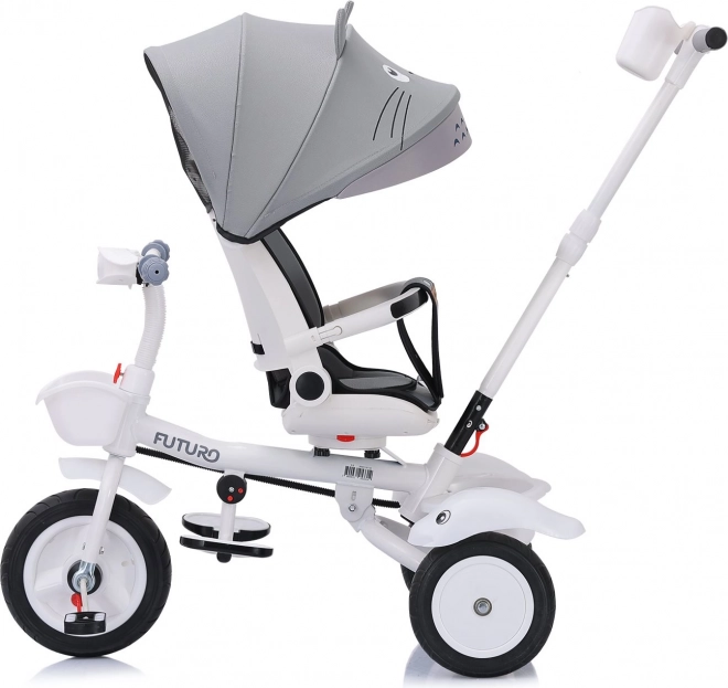 Chipolino 2-in-1 Tricycle With Canopy Grey