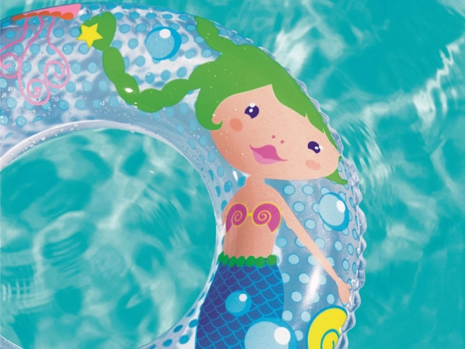 Kids Inflatable Dolphin Swim Ring – mermaid