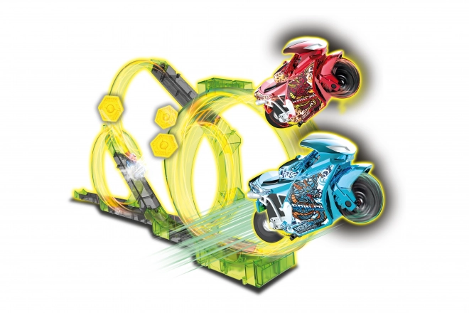 Spin and Build Deluxe Track with Motorcycles