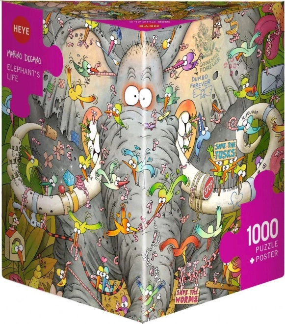 Heye Elephant Life Puzzle 1000 Pieces