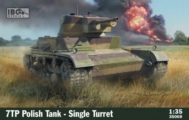 7TP Polish Tank Single Turret Model Kit