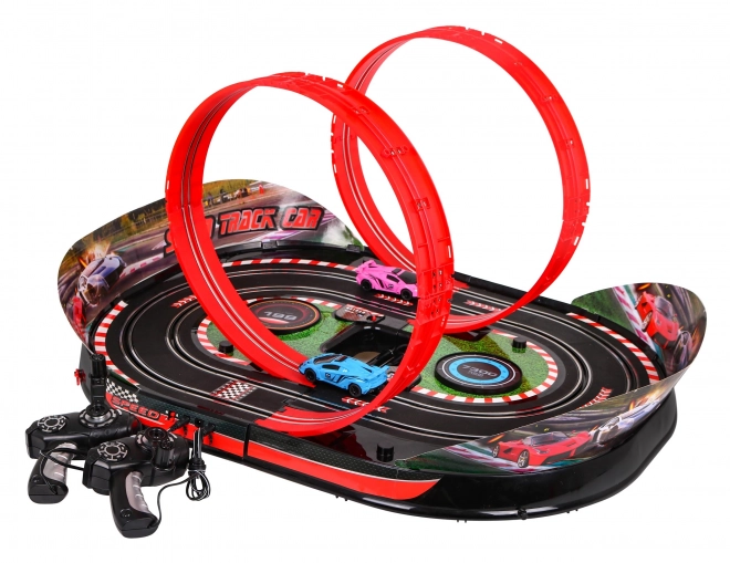 Foldable Racing Track Speed Track for Kids 6+ with Interactive Effects