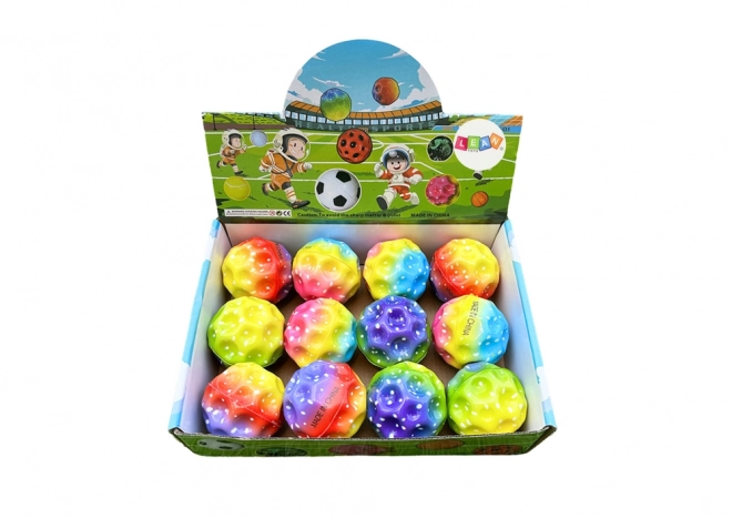 Colorful light-up sensory bouncing ball