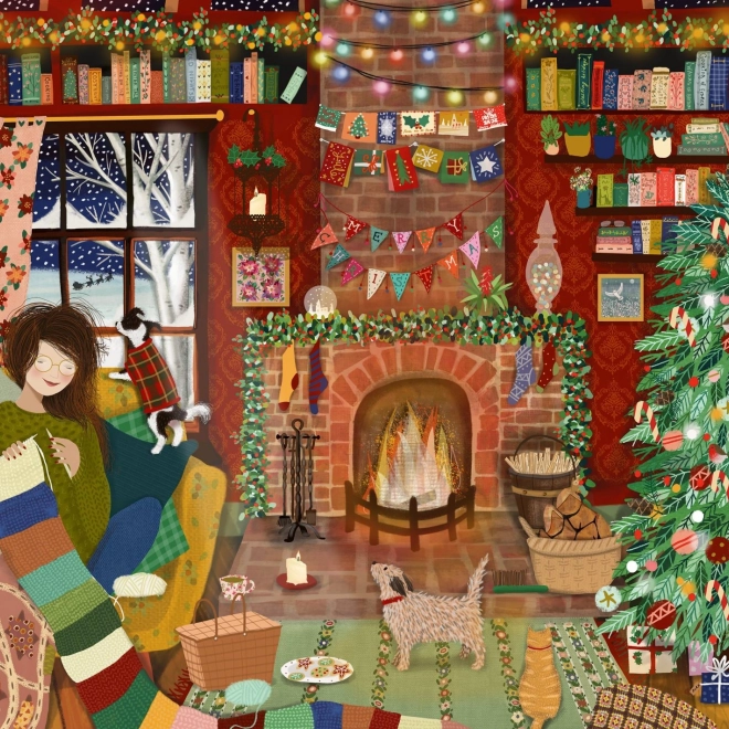 Puzzel Familiale Kerst 1000 stukjes