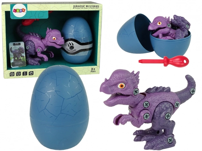 Stygimoloch Dinosaur with DIY Egg Screwdriver Set Purple