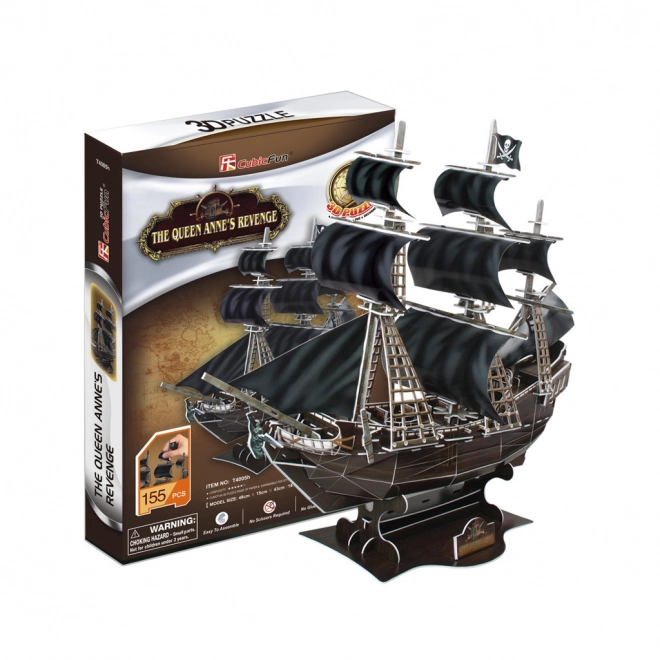 3D Puzzle Pirate Ship Queen Anne's Revenge