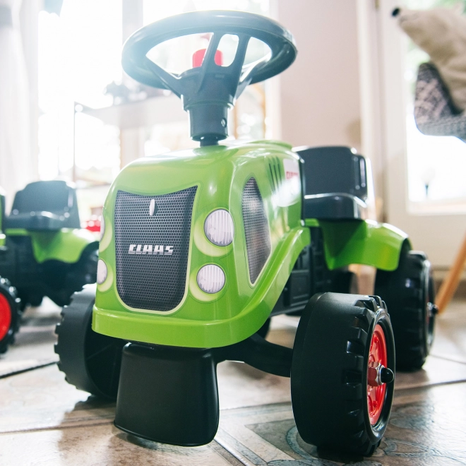 Falk bébitraktor Claas utánfutóval és kerti eszközökkel