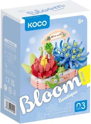 Jeu de construction KOCO Magie des succulentes, 271 pièces