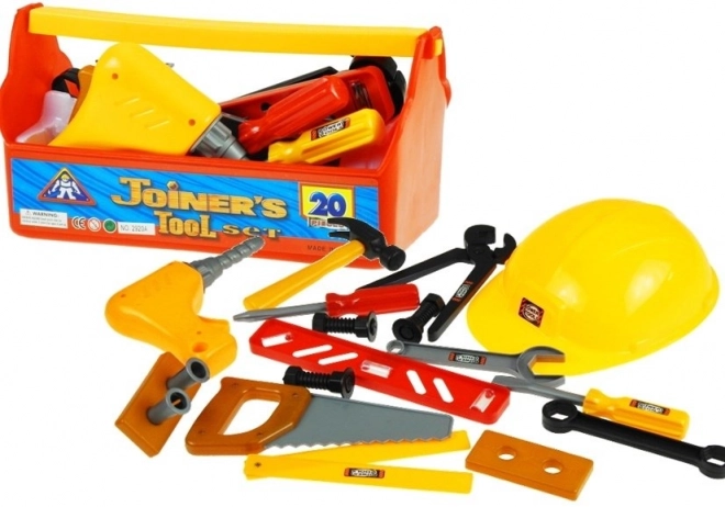 Kids Tool Set with Helmet and Toolbox