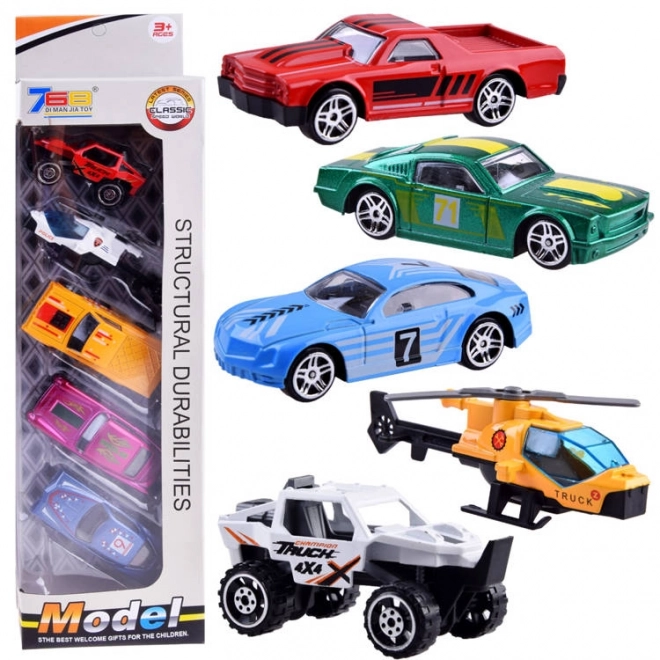 Set of 5 Metal Toy Cars