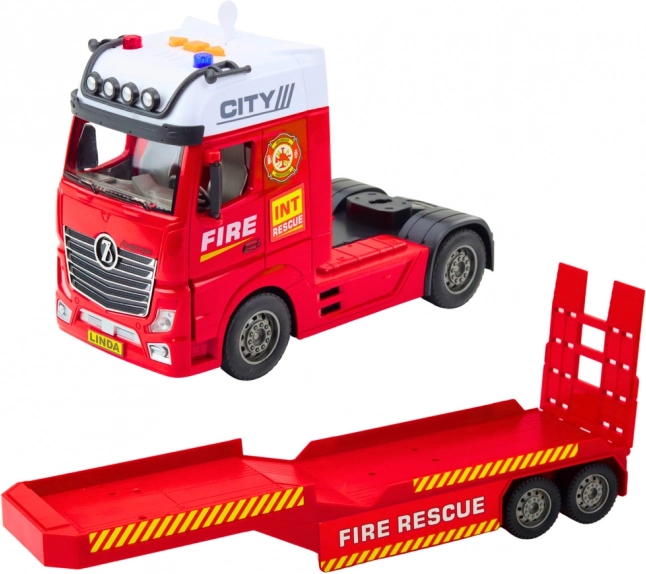 Set pompieri per bambini con camion, elicottero e autopompa