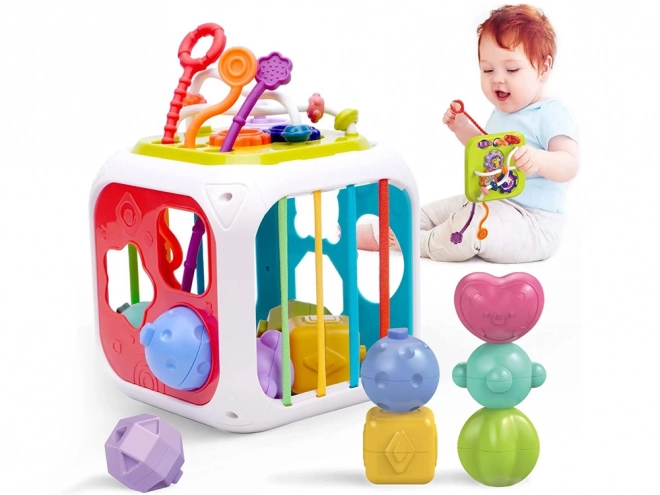 Interactive Shape Sorter and Xylophone Play Cube