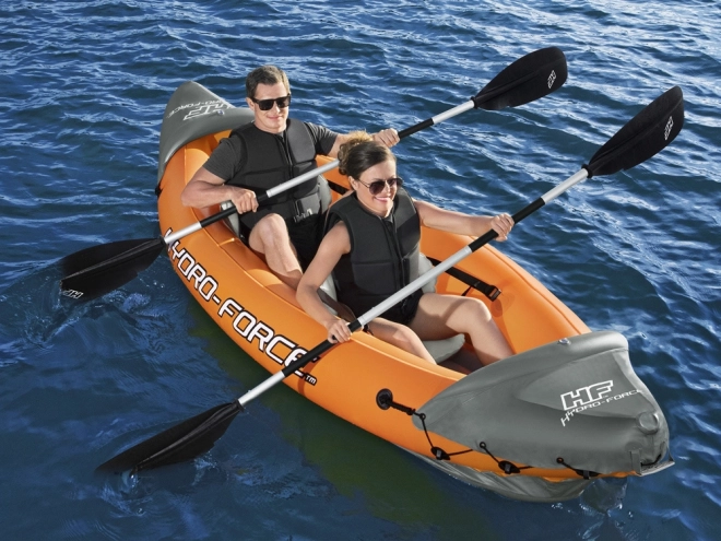 Inflatable Two-Person Kayak Lite-Rapid X2 With Paddles