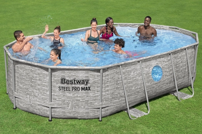 Selbsttragendes Schwimmbecken Bestway Power Steel Swim Vista 427 x 250 x 100 cm