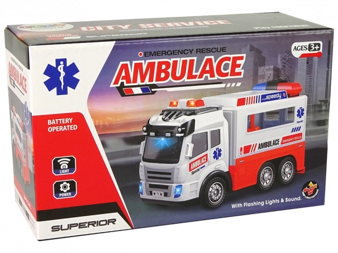 Ambulance Toy Car with Lights and Sounds