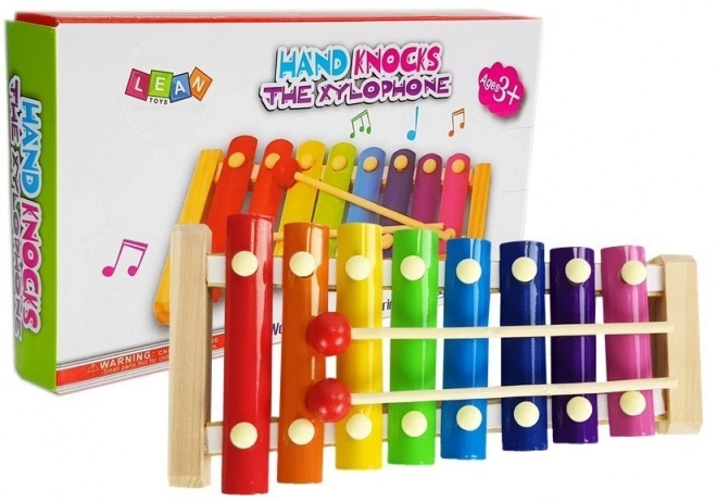 Colorful Wooden Xylophone with 8 Notes