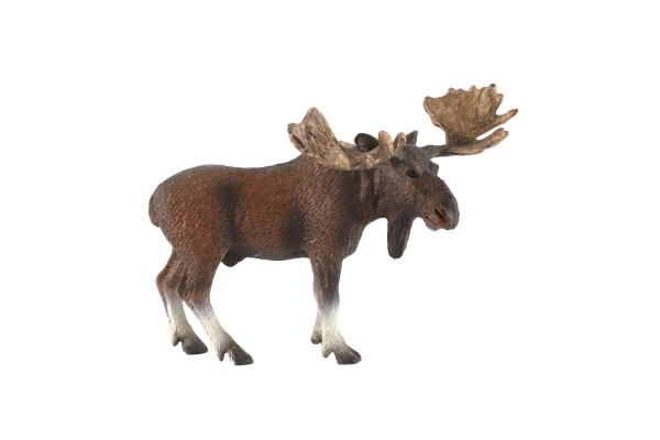 European Moose Plastic Toy 13cm in Bag